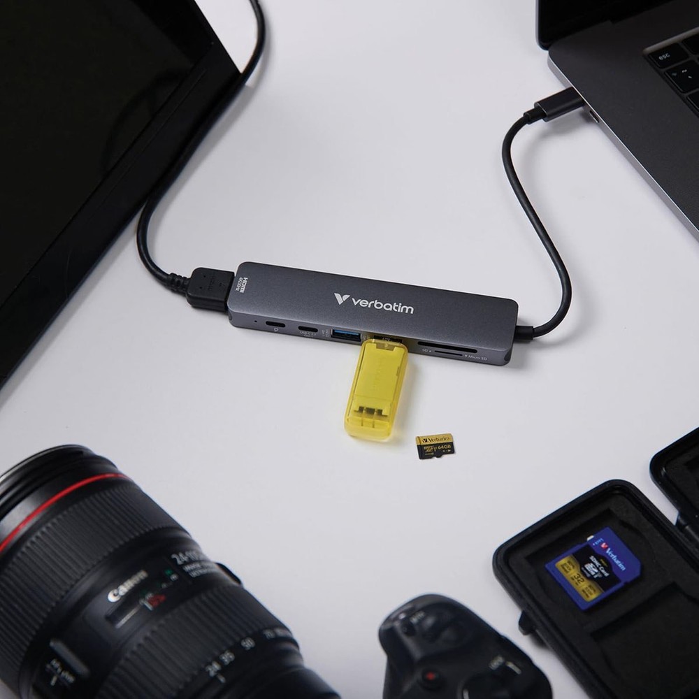 Verbatim Essentials 100W 7-Port USB-C Multiport Hub
