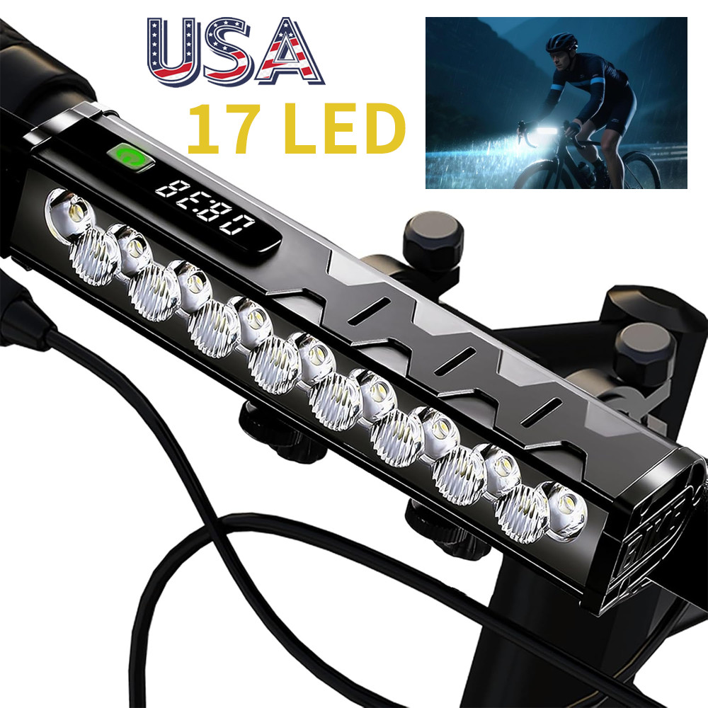 4800 Lumen Bike Lights,USB-C Rechargeable Bicycle Light, Super Bright Bike Light