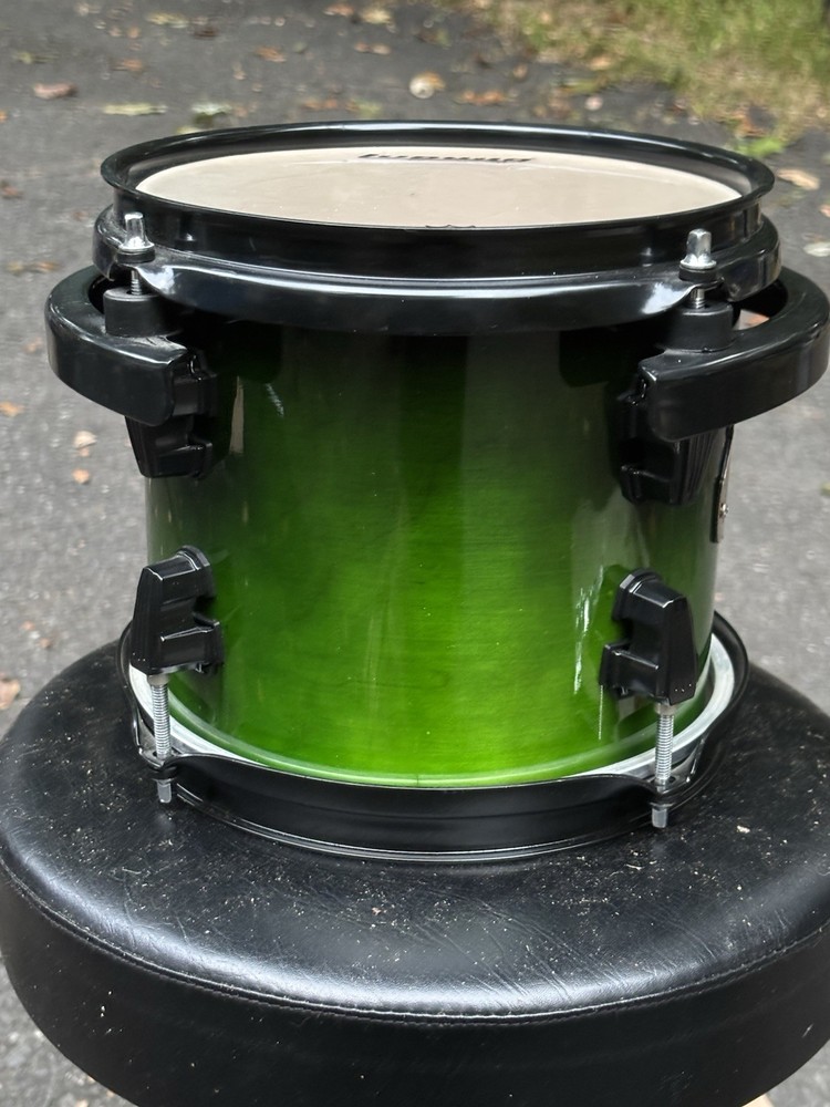 Ludwig Element Evolution 100th 8” Rack Tom Drum Green Fade