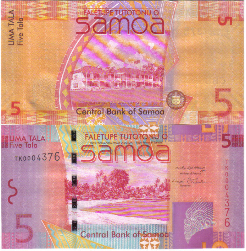 SAMOA 5 TALA ND (2008) PICK 38 UNC
