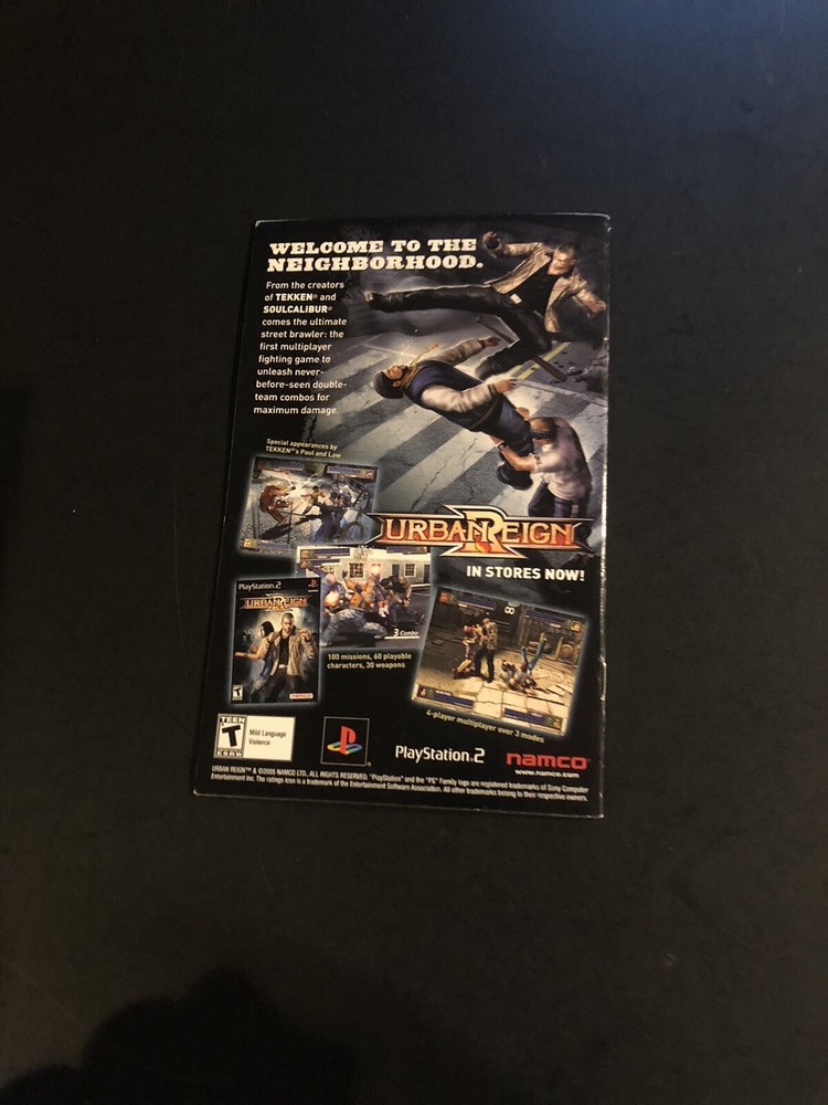 soul calibur 3 ps2 manual only