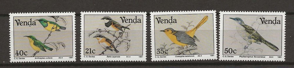 Venda 1991 birds  MNH  (b078)