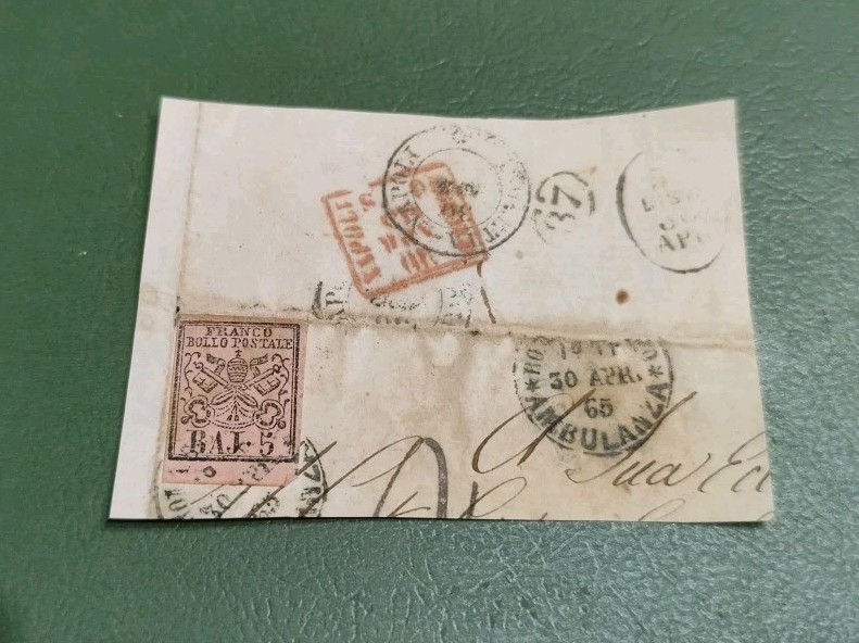 5 Baj. Three fragments. Different Colors.