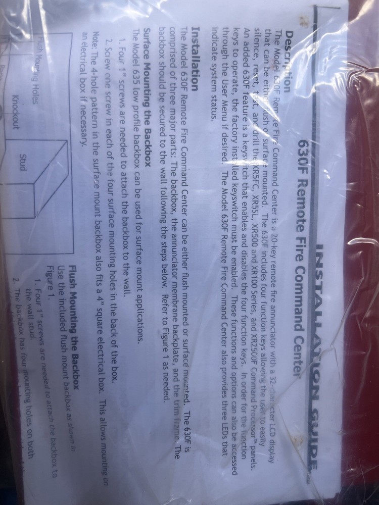 DMP 630F-R Remote Fire Command Center Annunciator for FACP