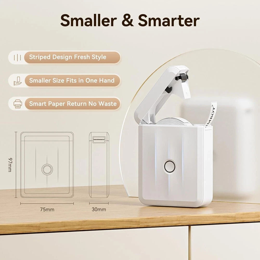 Label Machine with Tape NIIMBOT Label Maker D110 Mini Portable Bluetooth OpenBox