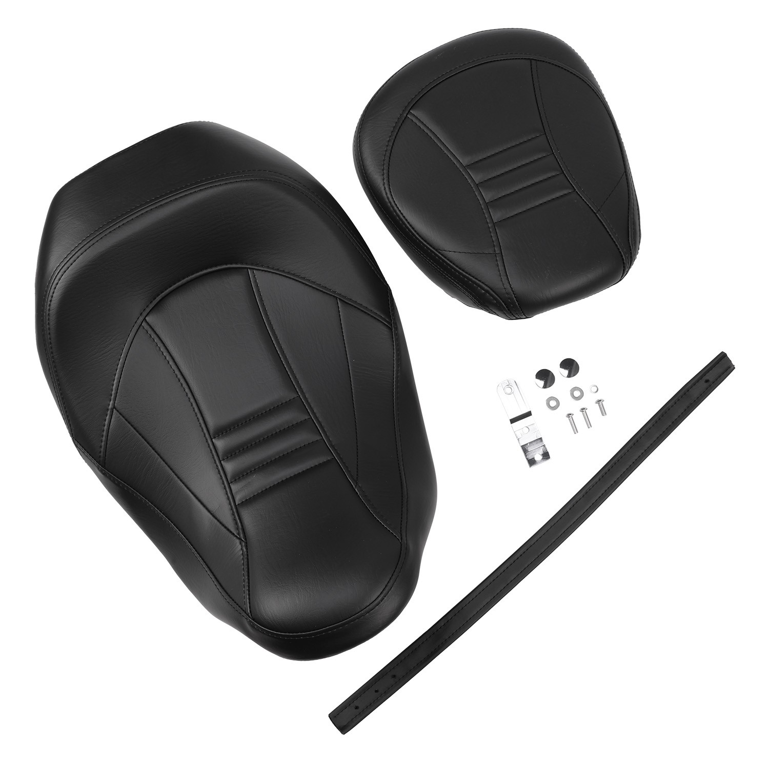 Low-Profile Seat Rider Passenger Two-Up Seat for Harley Touring Electra Glide US