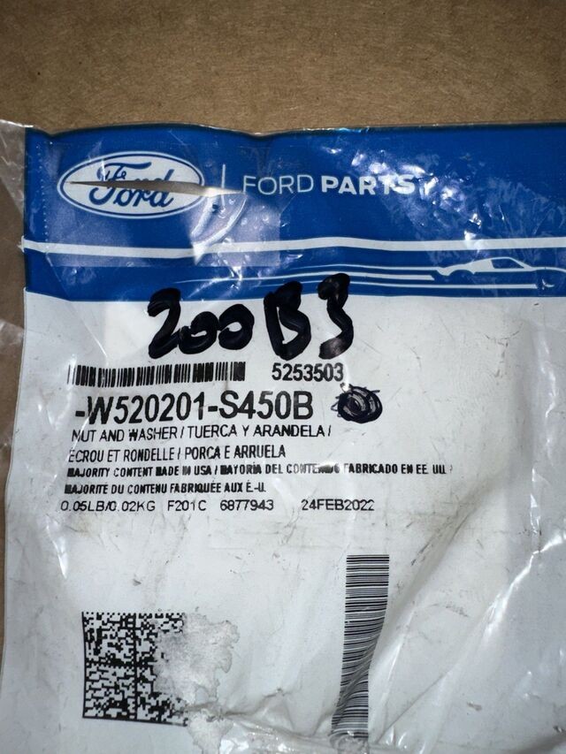 Genuine Engine Cover Nut W520201-S450B