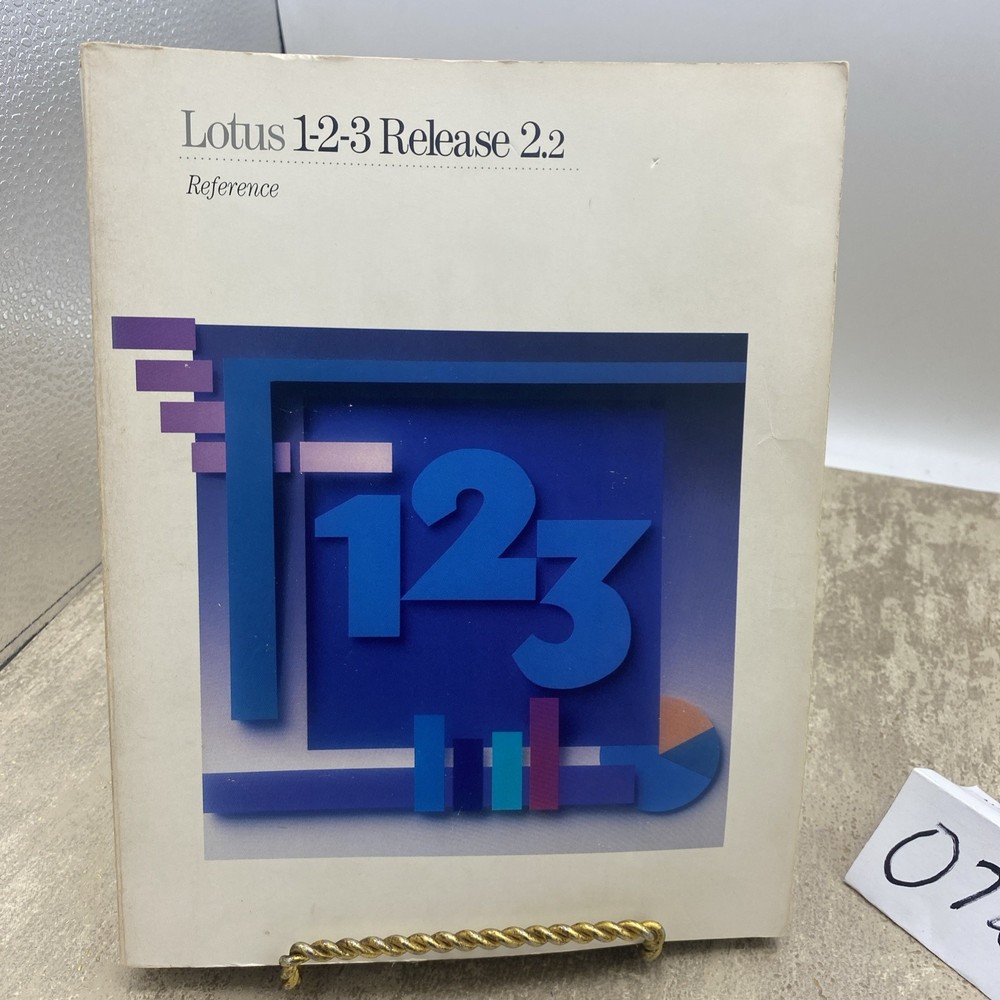IBM LOTUS 123 RELEASE 2.2/ Reference—Manual Only