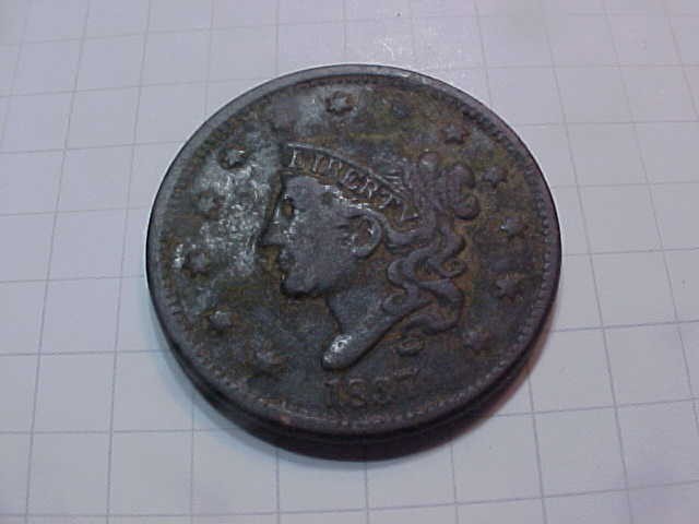 1837 Coronet Head Large Cent