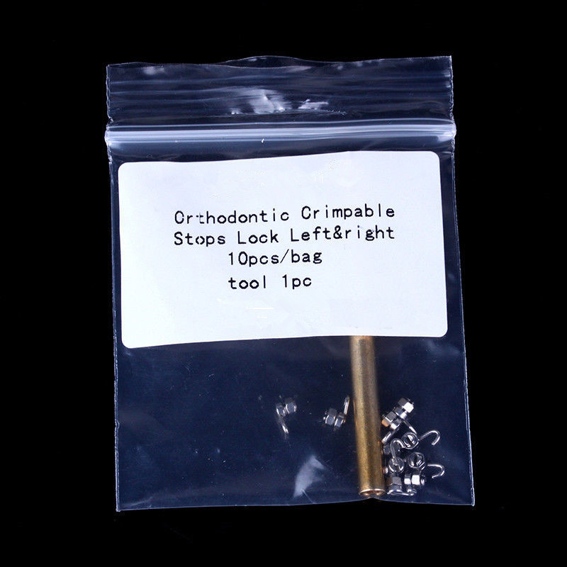 20 Pcs Dental Removable Crimpable Hook Stop Lock Right +Left + Handle Driver