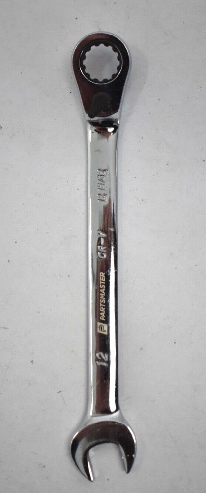Partsmaster 双面棘轮组合扳手镀铬工具 CR-V 12 毫米-