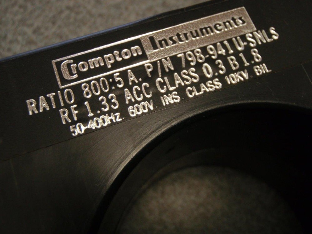 Crompton Instruments 800:5A 798-941 U-SNLS Current Transformer *NEW*