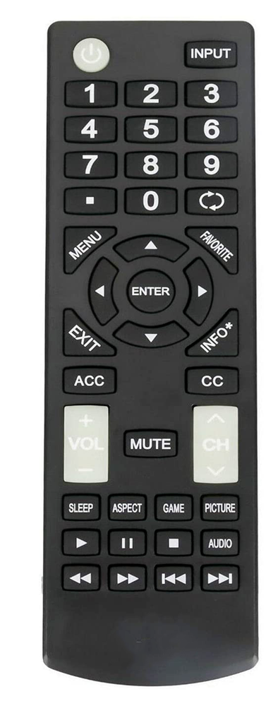 Universal Remote Control Compatible for Insignia LED LCD TV