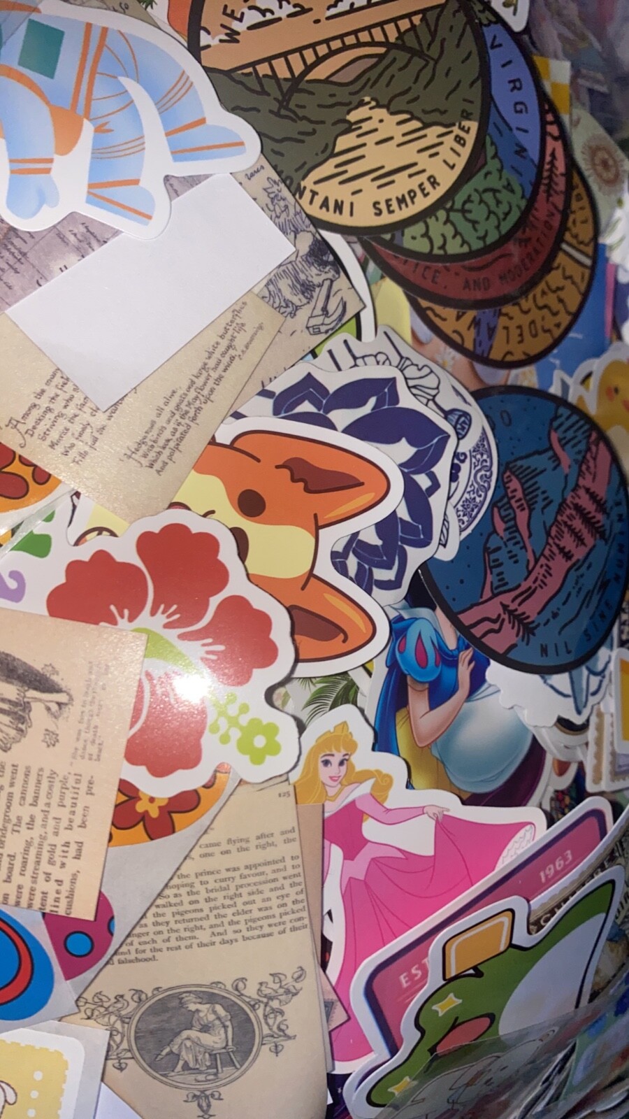Surprise Lot of 20 Random Stickers - Includes Die Cuts/Sticker Flakes!