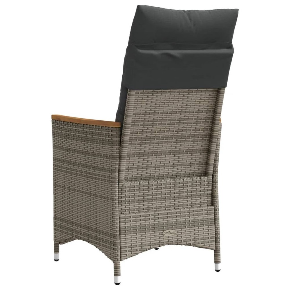 Reclining Garden Chair Grey