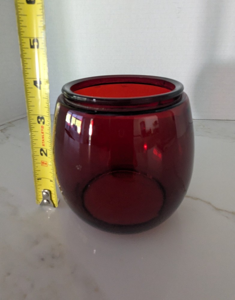 Unbranded Ruby Red Kerosene Lantern Globe