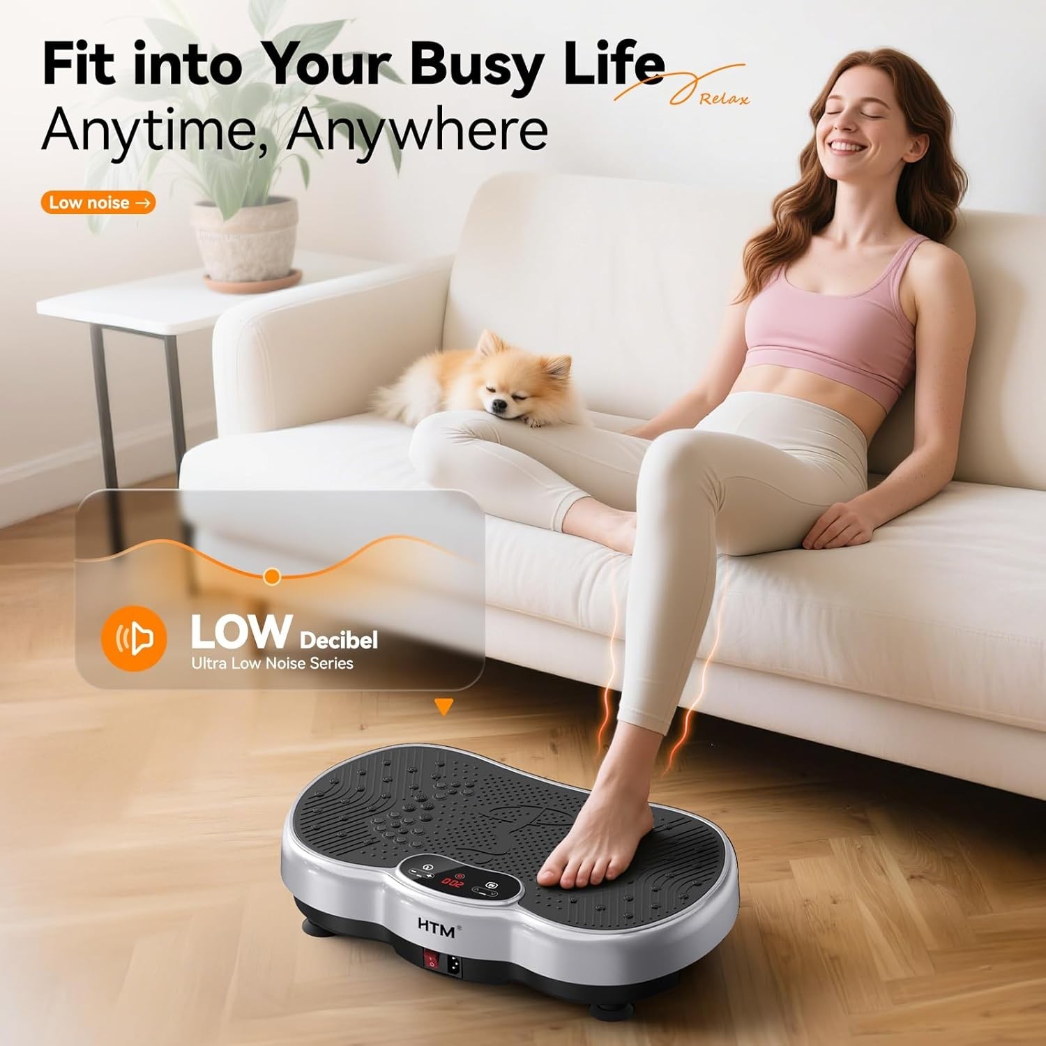 Plate Vibration Exercise Machine for Lymphatic Drainage Massager & Weight Loss