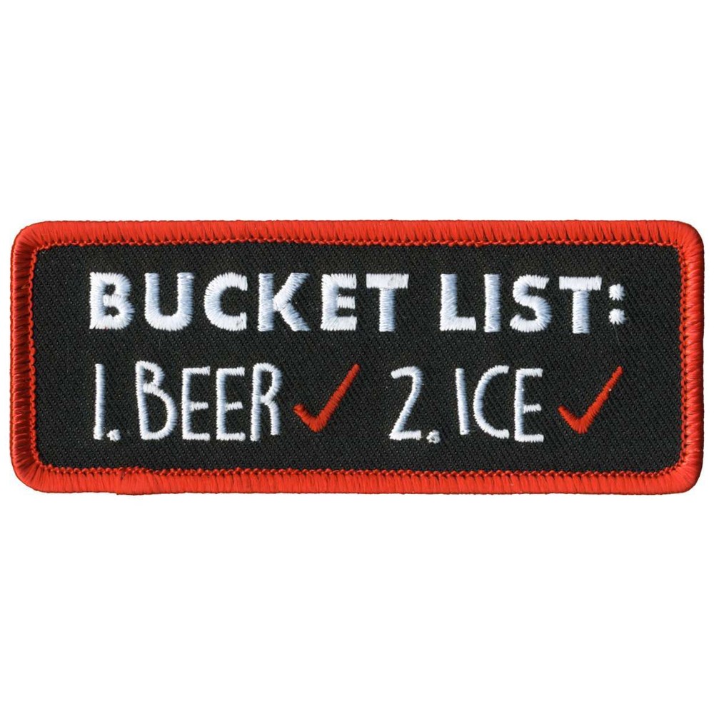 Hot Leather Bucket List Patch PPL9782