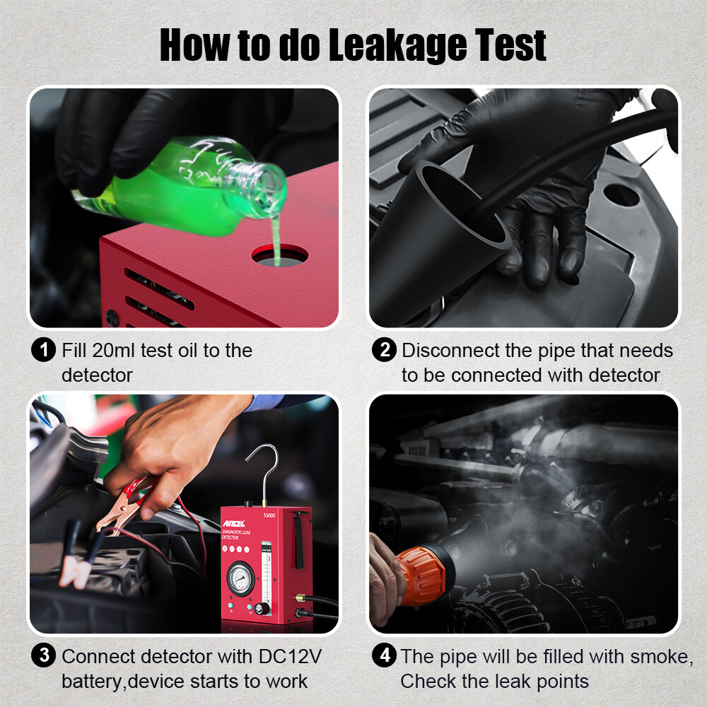 Automotive EVAP Vacuum Smoke Machine Intake System Diagnostic Leak Detection