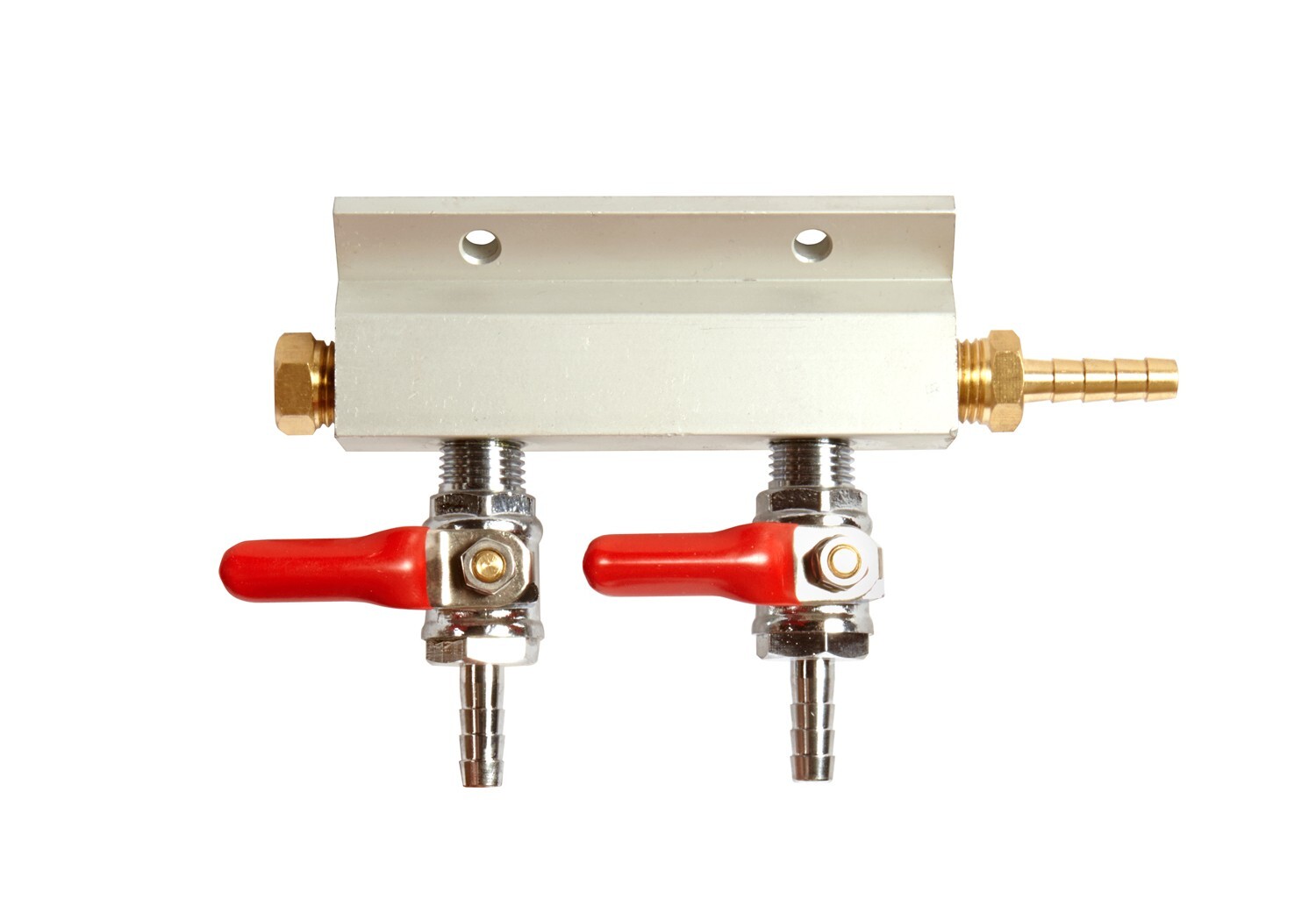 Two Way Compressed Gas Manifold Gas Line Splitter Multi Keg Set Up for Homebrew