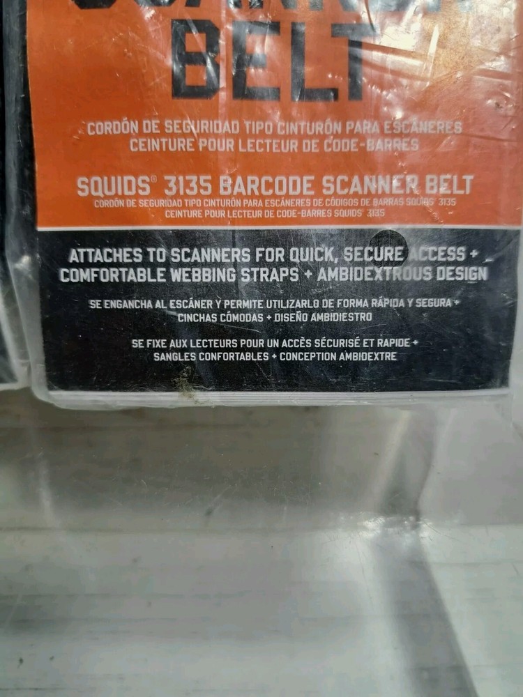 Barcode Scanner Belt with Hook, Includes Carrying Strap for