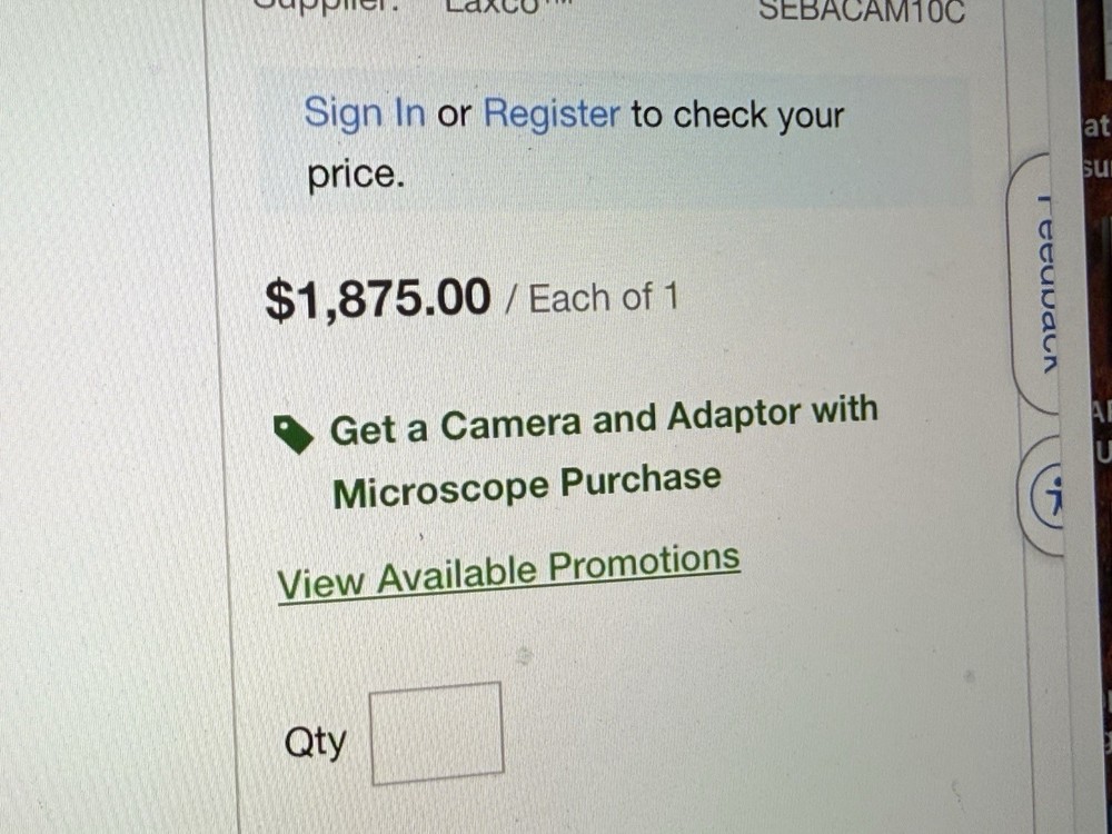 LAXCO SEBACAM10C Digital Microscope Camera 10MP CMOS USB3.0