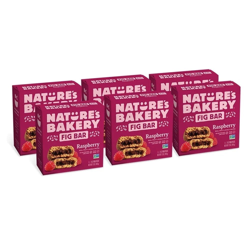 Raspberry Fig Bars Snack 10 Pack 2 oz Each Box