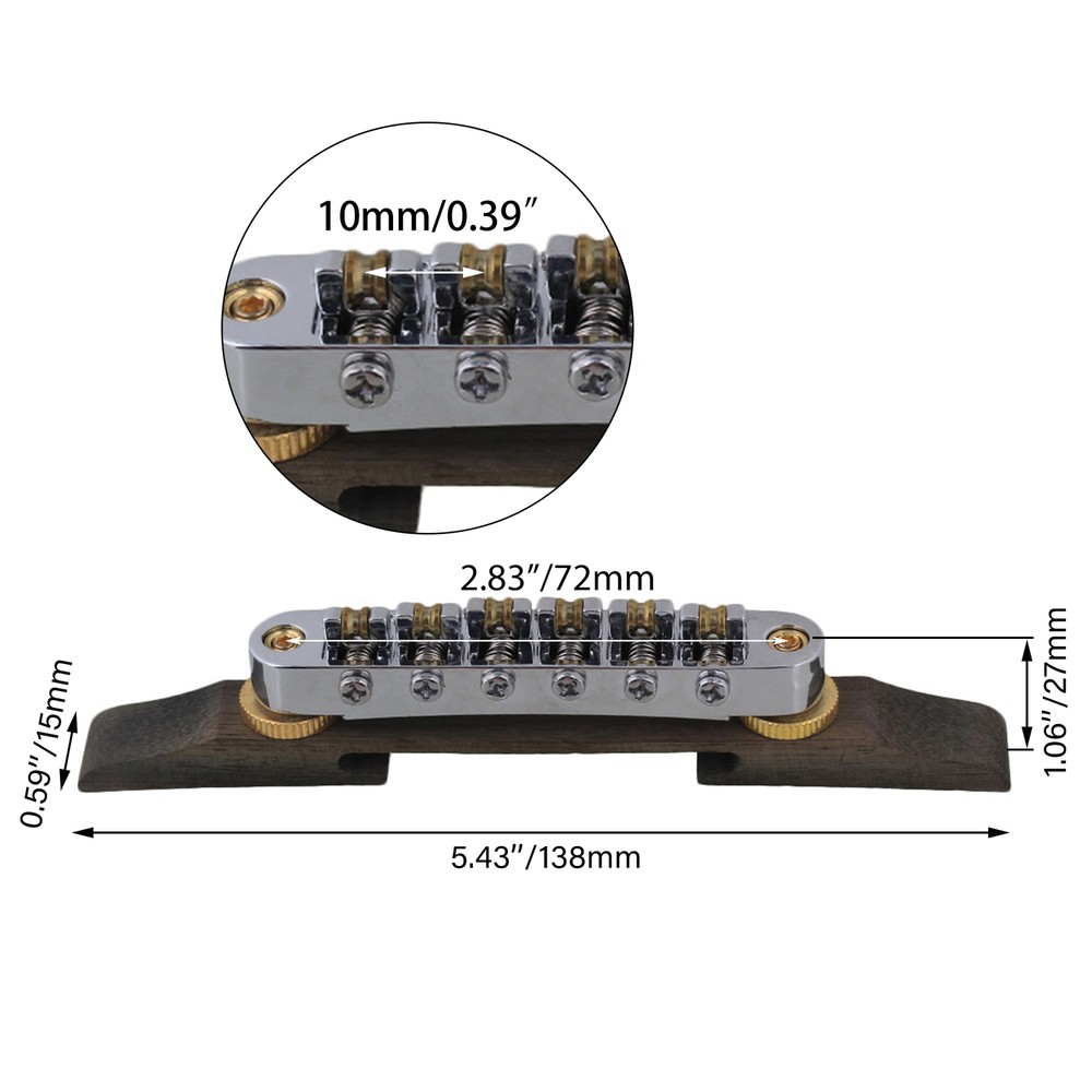 Jazz Replace Lift Bridge for Harmonics Smooth Working Roller Saddles Muiticolor