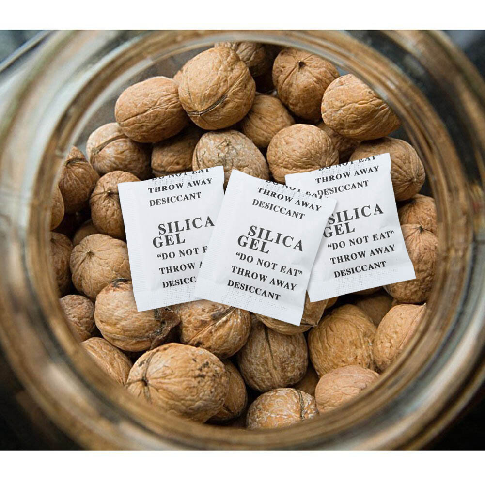 100 Packets 3g Grams Silica Gel Desiccant Pack Moisture Absorber Reusable