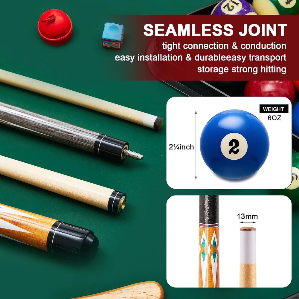 Pool Table Accessories Billiards Accessories Billiard Pool Balls with Triangle a