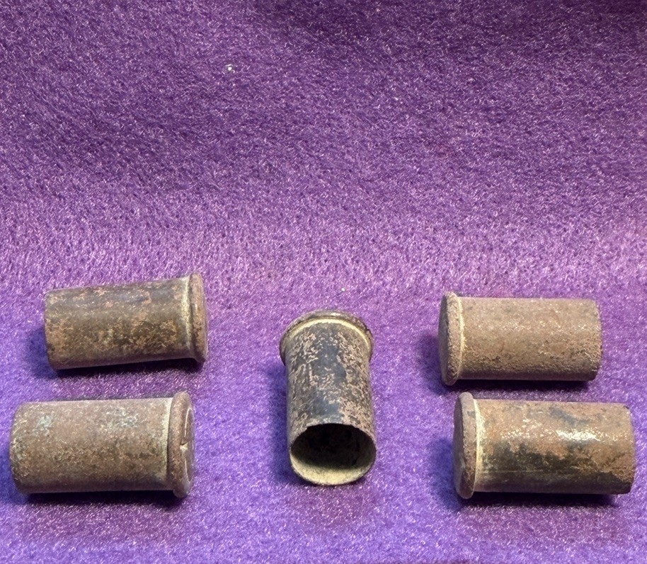 Civil War .44 Caliber Henry Rifle Bullet Casing Lot of 5 - Richmond, Va