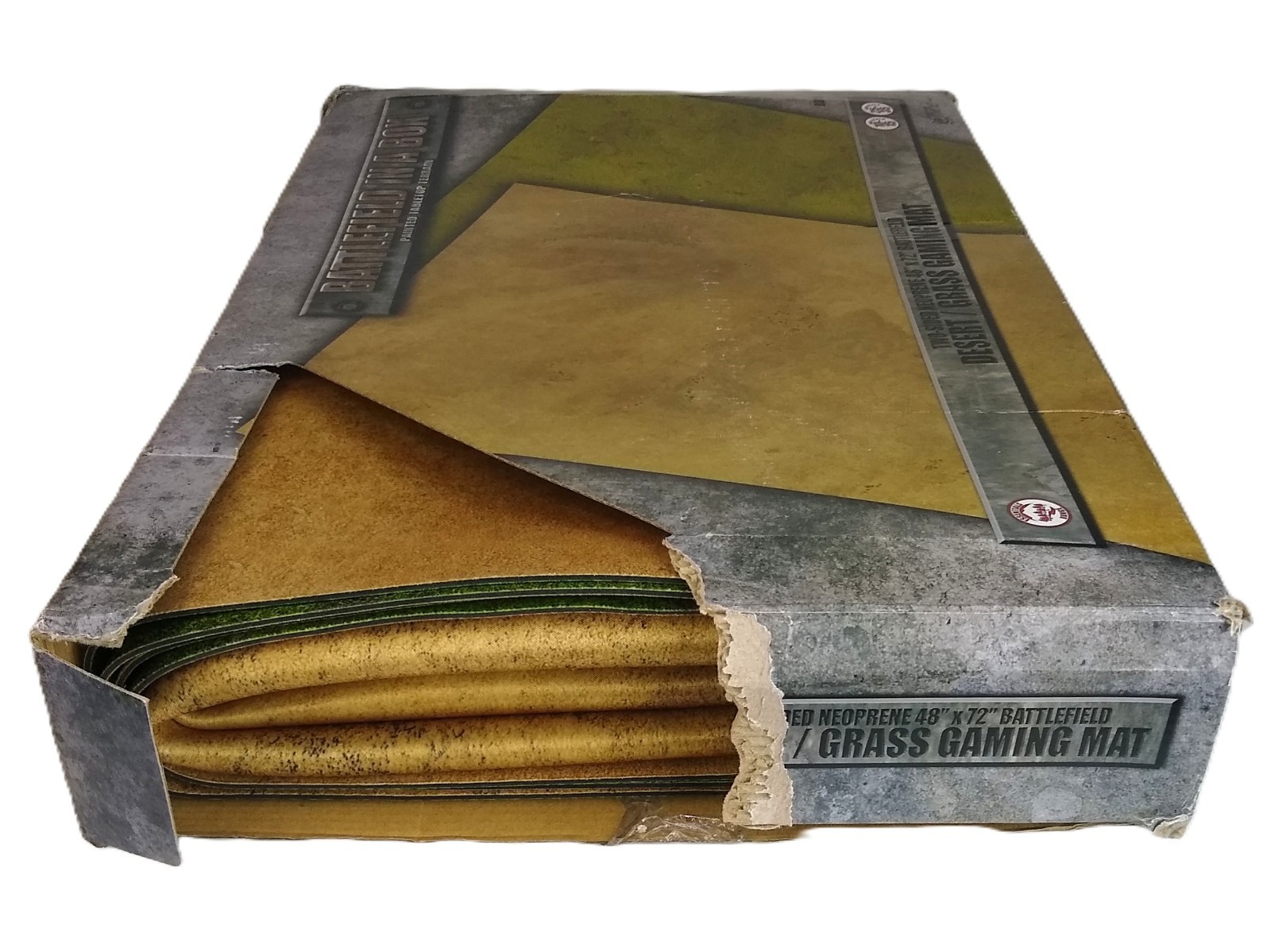 BATTLEFIELD IN A BOX BB951 Desert/Grass Two-Sided 48"x72" Neoprene Gaming Mat
