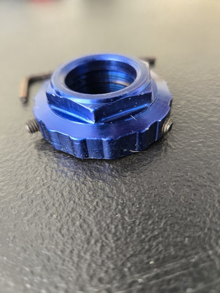 Nos Bmx Racing Headset Lock Anodized Dark Blue