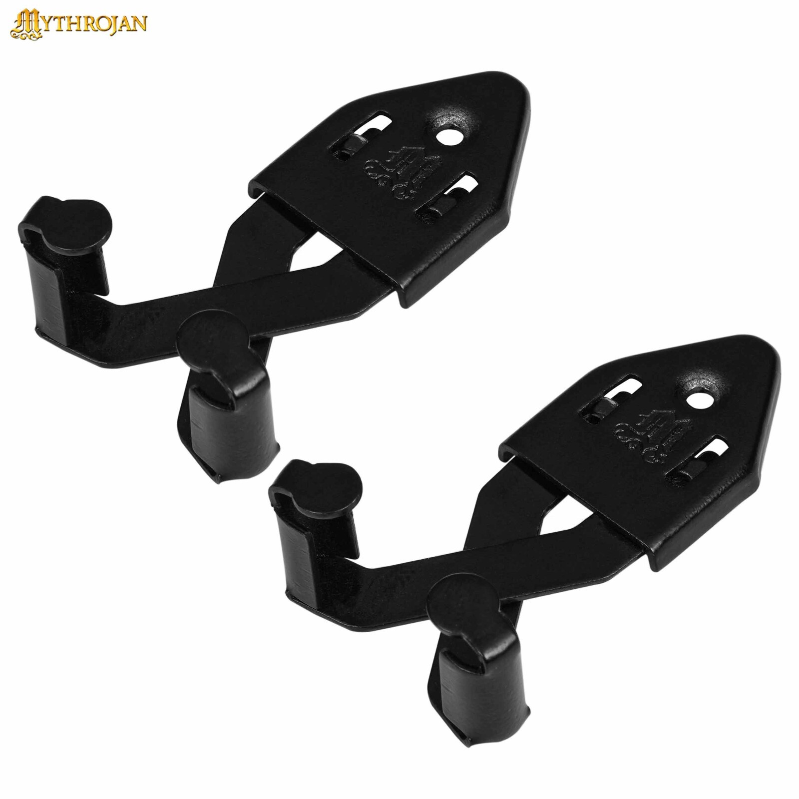 Vertical Wall Sword Hook Single Display Universal Bowie Knife Hanger Set of 2