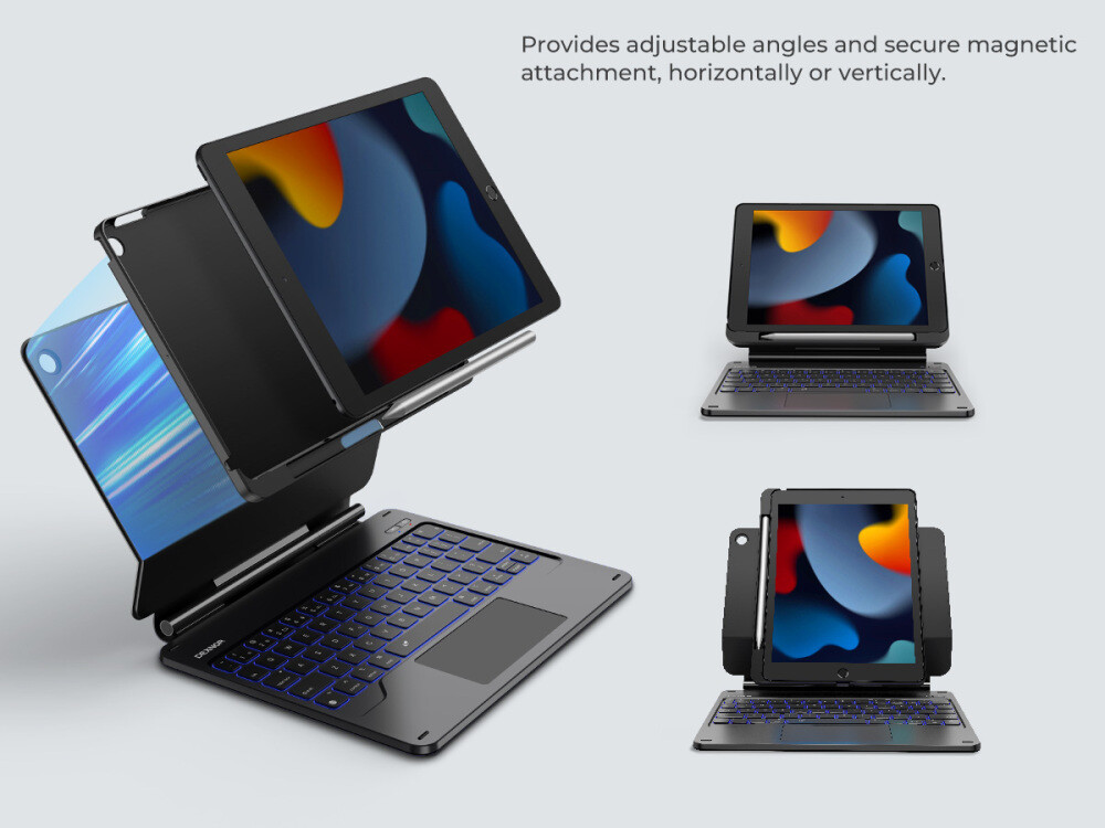 Dexnor Keyboard Case for for iPad 9th/8th/7th Generation 10.2"with Pencil Holder