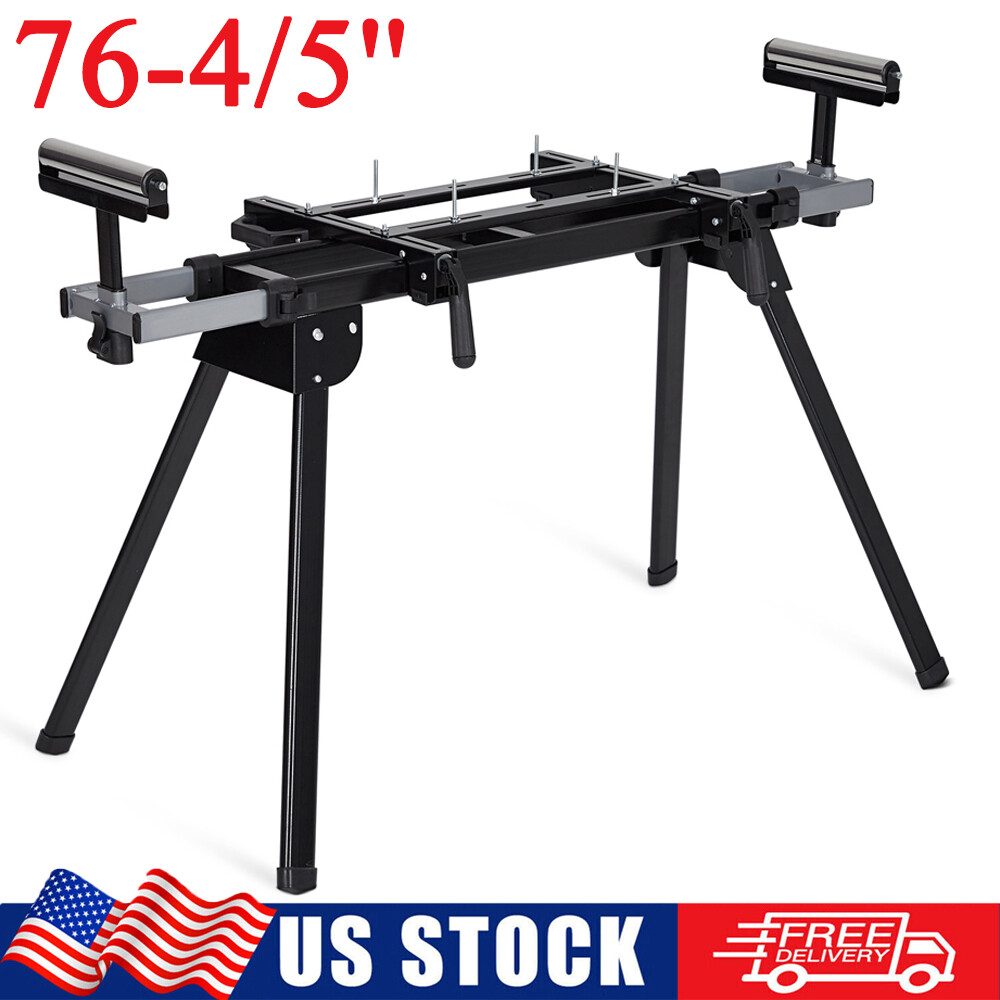 Foldable Compact Folding Miter Saw Stand with Quick Release Mounting Brackets US