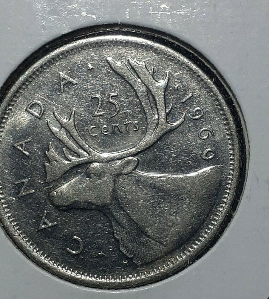 1969 25 CENTS CANADA
