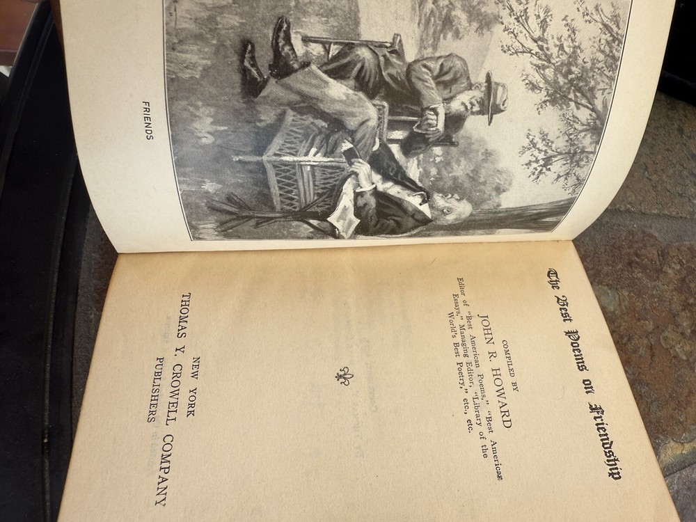 Antique Book On Friendship