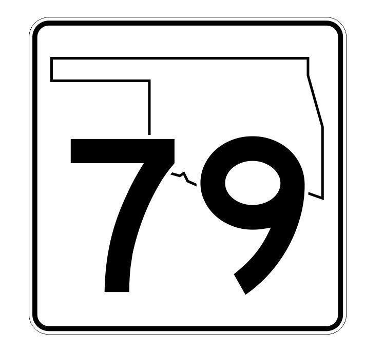 Oklahoma State Highway 79 Sticker Decal