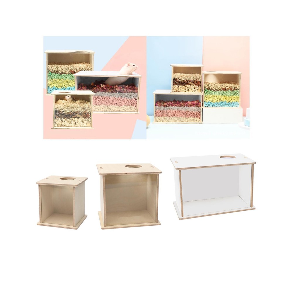 Hamster Digging Box Hamster Sand Bath Box Acrylic Playing Rest Sand Bath