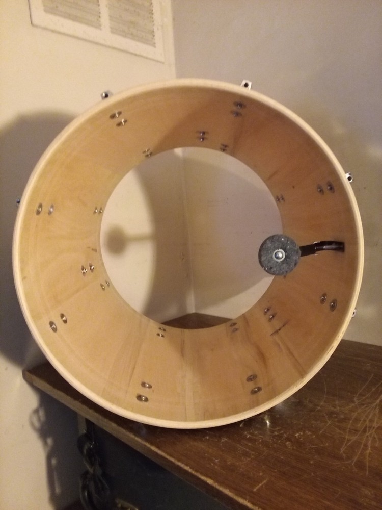 VINTAGE 16" BLUE SPARKLE FLOOR TOM DRUM . WITHOUT HEADS !