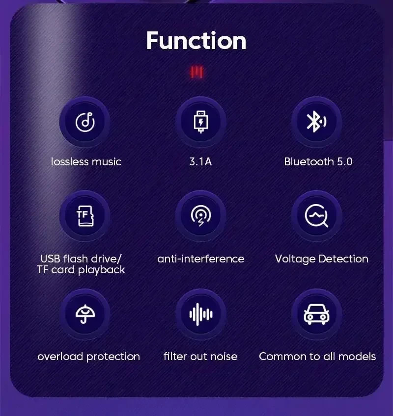 Bluetooth FM Transmitter Car Kit – Wireless Radio Adapter, MP3 Player, Dual USB