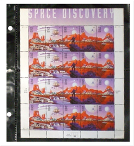 Pkg. 10 Supersafe 2PG 1-Pocket Double-Sided Black Pages fit 10 x 9-1/2 Binder