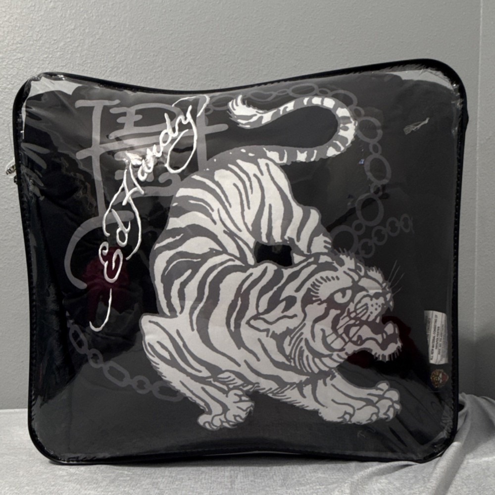 Ed Hardy dark chain pattern-Tiger Comforter Set Full/Queen 4-Piece