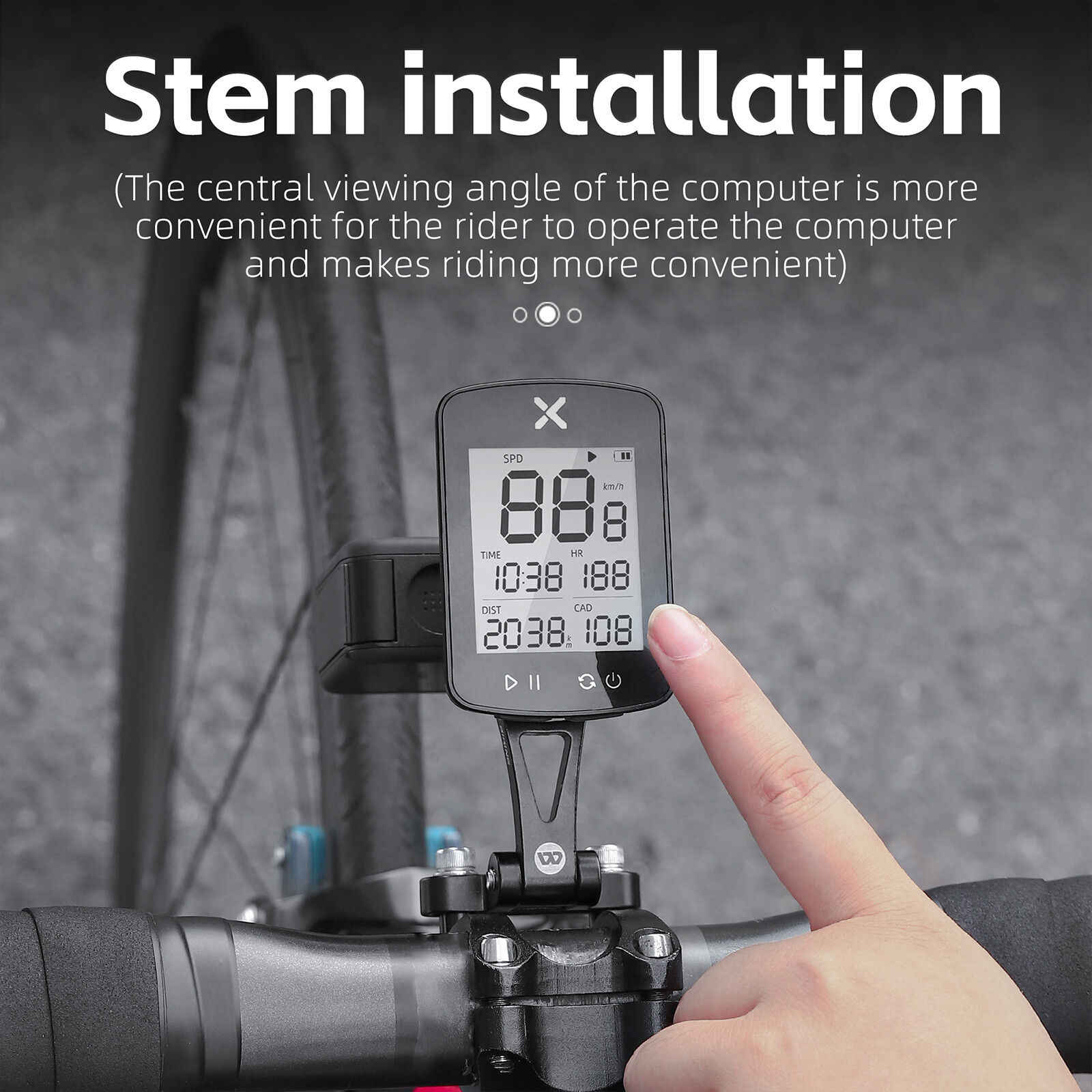 Bike Stem Extension Computer Mount For Garmin Edge For GoPro GPS Holder Bracket