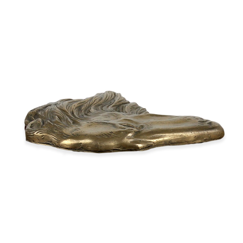 Borzoi cold bronze plaque Art-Dog