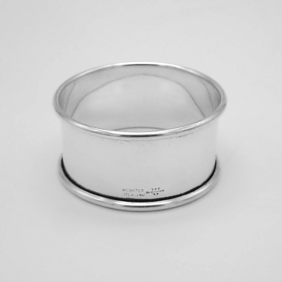 Engineer Officer Napkin Ring Webster Sterling Silver