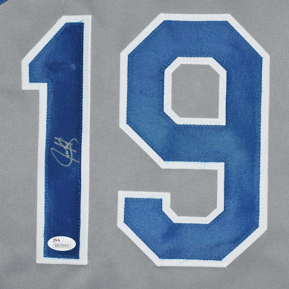 Juan Gonzalez Signed Texas Grey Baseball Jersey (JSA)