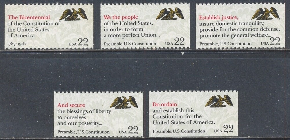 USA SCOTT# 2355 - 2359 MNH