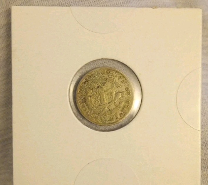 Guatemala 1958 5 Centavos Silver Coin 🇬🇹